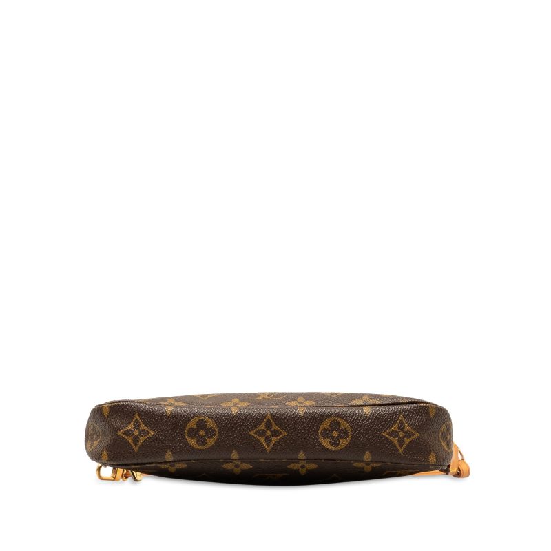 Brown Louis Vuitton Monogram Pochette Accessoires Shoulder Bag - Image 4
