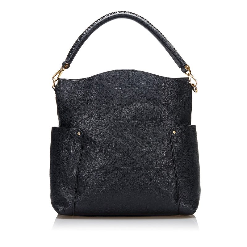 LOUIS VUITTON Bagatelle Monogram Empreinte Leather Shoulder Bag Rose Trianon - Image 4
