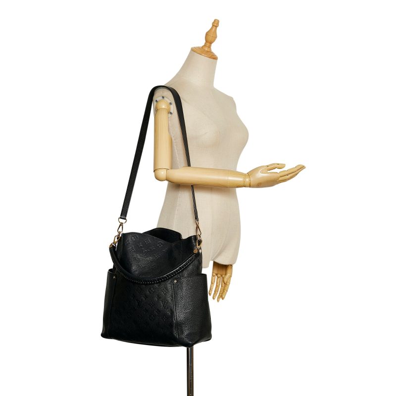 LOUIS VUITTON Bagatelle Monogram Empreinte Leather Shoulder Bag Rose Trianon - Image 6