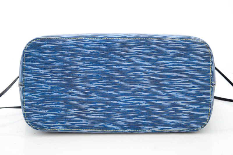 Louis Vuitton Blue Denim Lock It Flat Mule 37.5 - Image 6