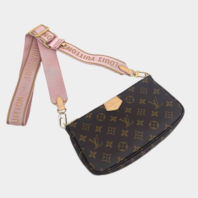 LOUIS VUITTON Pouchette w/Canvas Strap - Image 4