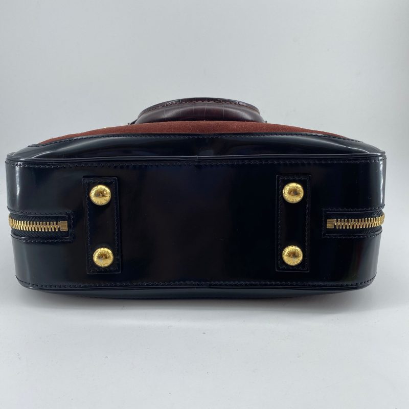 Louis Vuitton Havane brown suede stamped trunk PM Boston speedy - Image 7