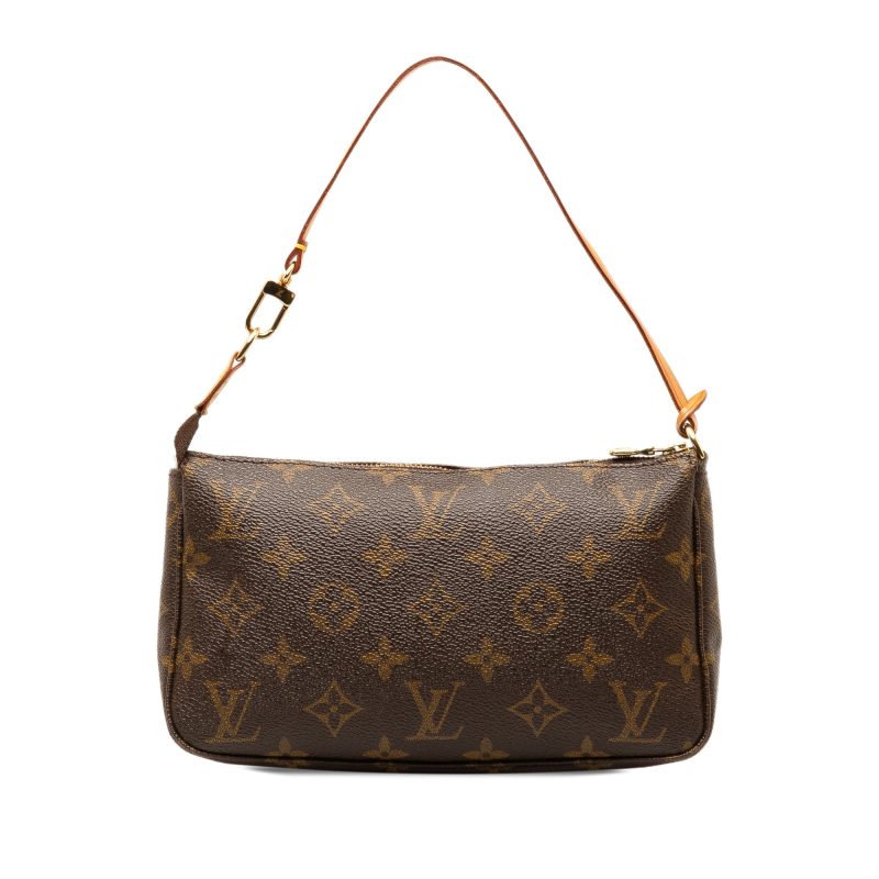 Brown Louis Vuitton Monogram Match Ellipse BB Satchel - Image 3