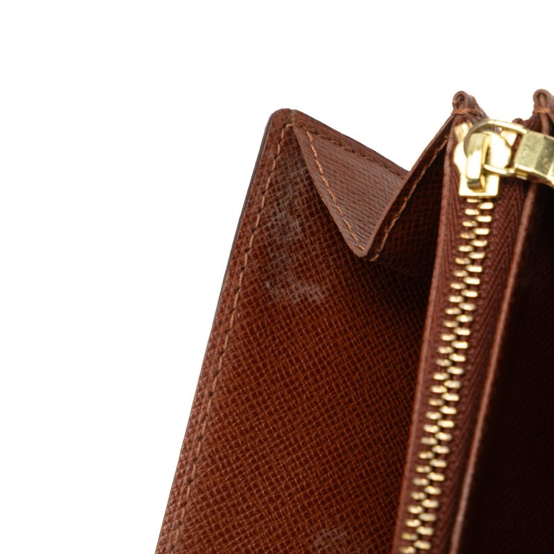 Brown Louis Vuitton Monogram Sarah Long Wallet - Image 11