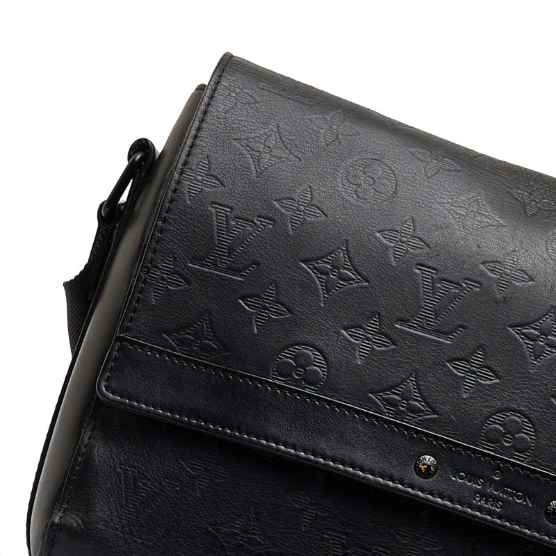 Black Louis Vuitton Monogram Taurillon Pochette Steamer Clutch Bag - Image 10