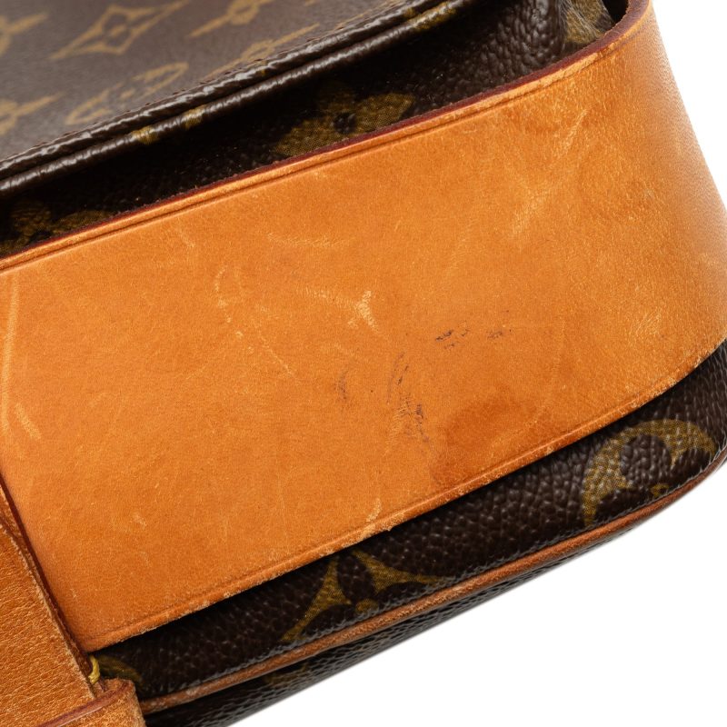 Brown Louis Vuitton Monogram Cartouchiere MM Crossbody Bag - Image 10