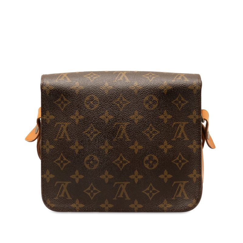 Brown Louis Vuitton Monogram Cartouchiere MM Crossbody Bag - Image 2
