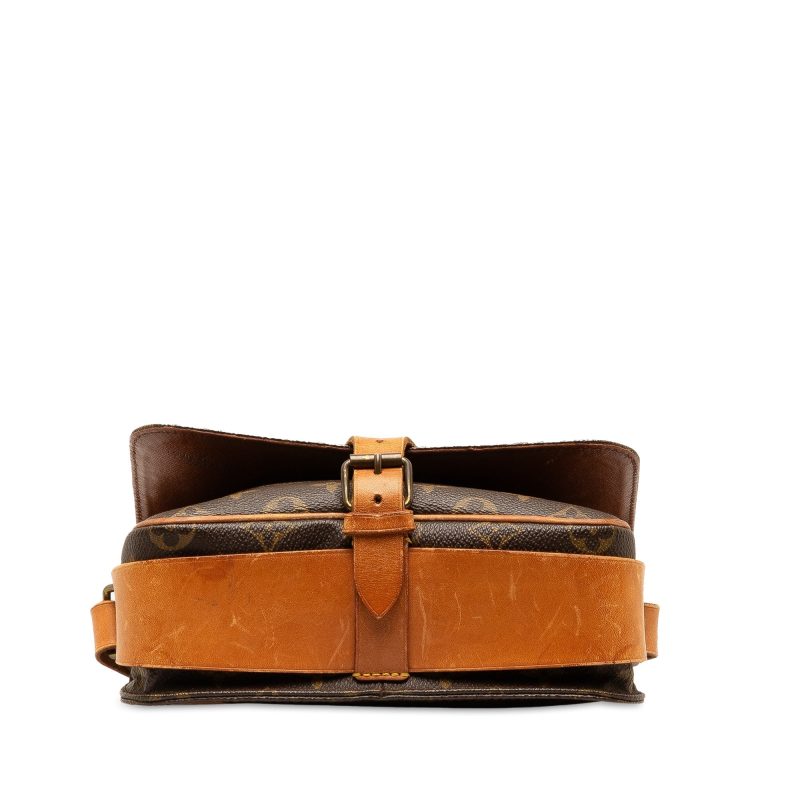Brown Louis Vuitton Monogram Cartouchiere MM Crossbody Bag - Image 3