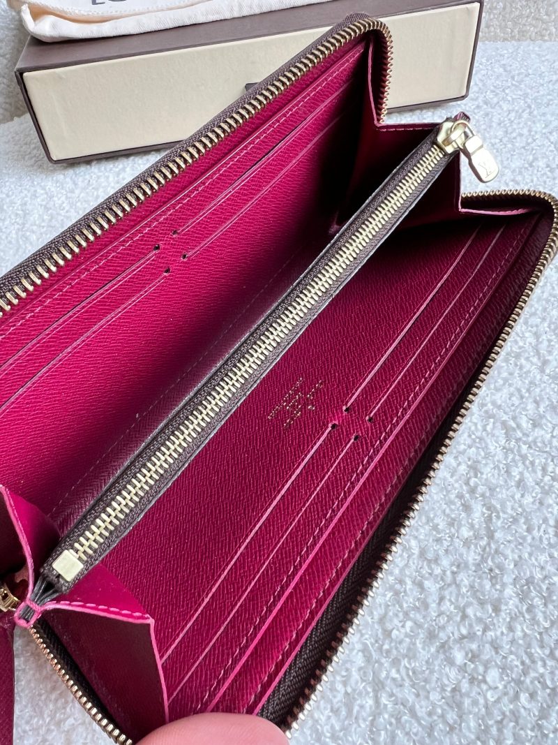 Louis Vuitton Clemence Wallet in Damier Ebene - Image 12