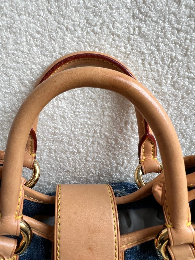 Louis Vuitton Blue Empreinte Monogram Twice Bag - Image 8