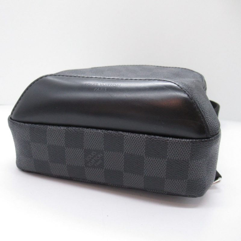 LOUIS VUITTON Avenue Sling Damier Graphite Backpack Bag Black - Image 4