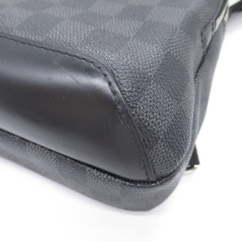 LOUIS VUITTON Avenue Sling Damier Graphite Backpack Bag Black - Image 9