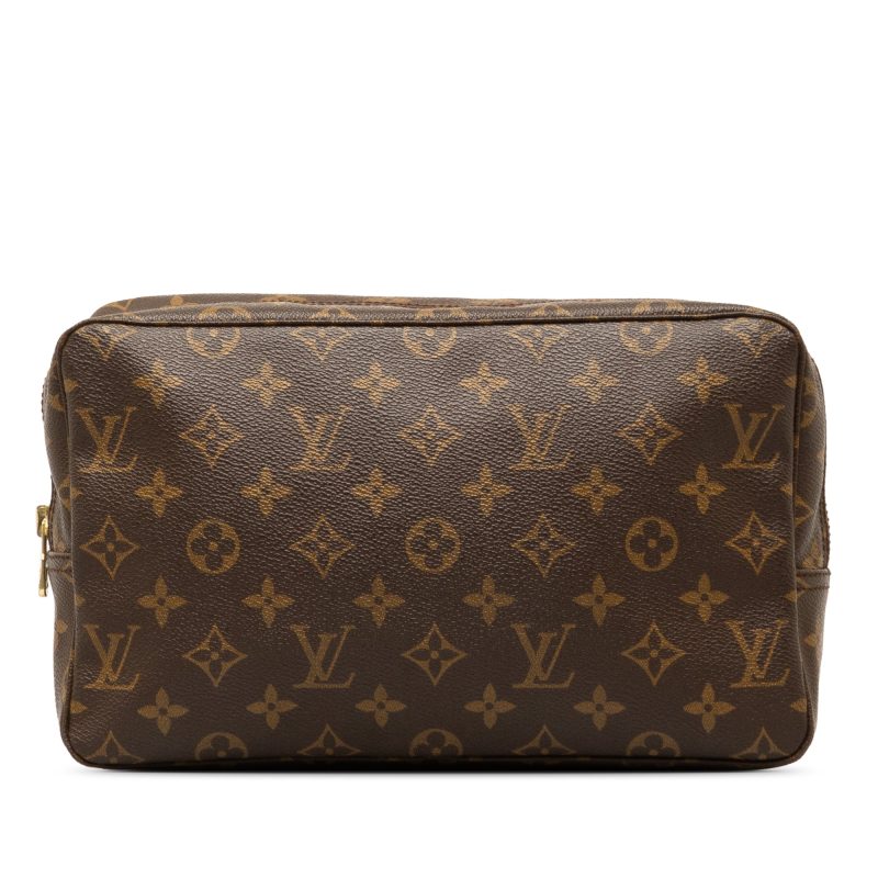Brown Louis Vuitton Monogram Trousse Toilette 28 Pouch