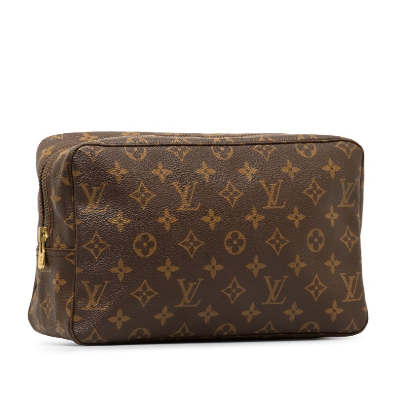 Brown Louis Vuitton Monogram Trousse Toilette 28 Pouch - Image 2