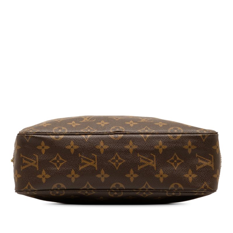 Brown Louis Vuitton Monogram Trousse Toilette 28 Pouch - Image 4