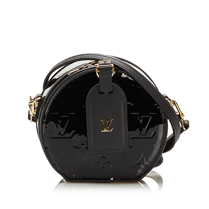 Louis Vuitton Boite Chapeau Souple Mini Black Monogram Vernis - Image 3