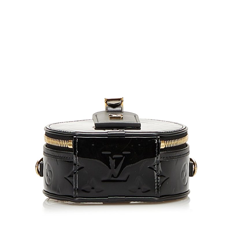 Louis Vuitton Boite Chapeau Souple Mini Black Monogram Vernis - Image 5