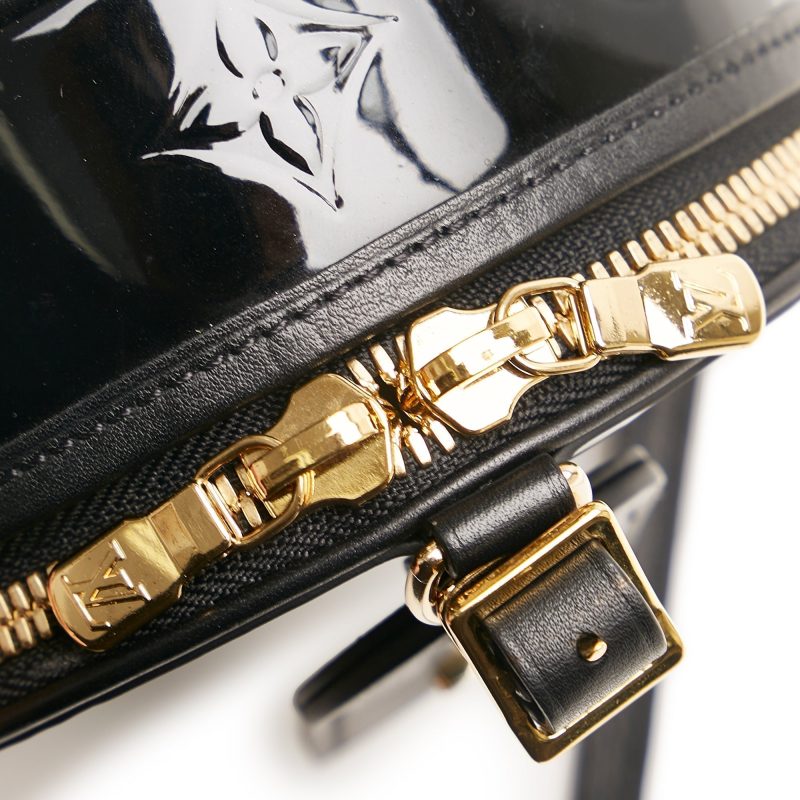Louis Vuitton Boite Chapeau Souple Mini Black Monogram Vernis - Image 8