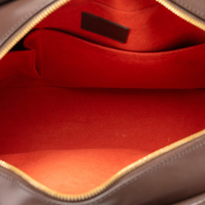 Brown Louis Vuitton Damier Ebene Sarria Horizontal Handbag - Image 5