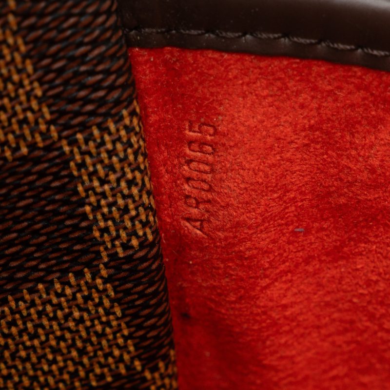 Brown Louis Vuitton Damier Ebene Sarria Horizontal Handbag - Image 7
