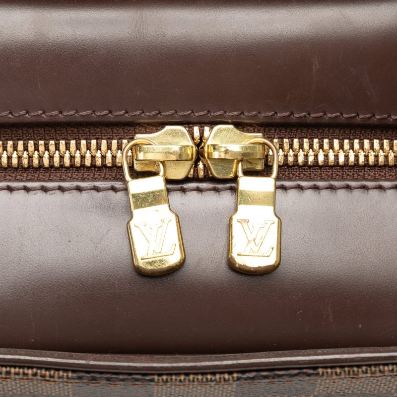 Brown Louis Vuitton Damier Ebene Sarria Horizontal Handbag - Image 8