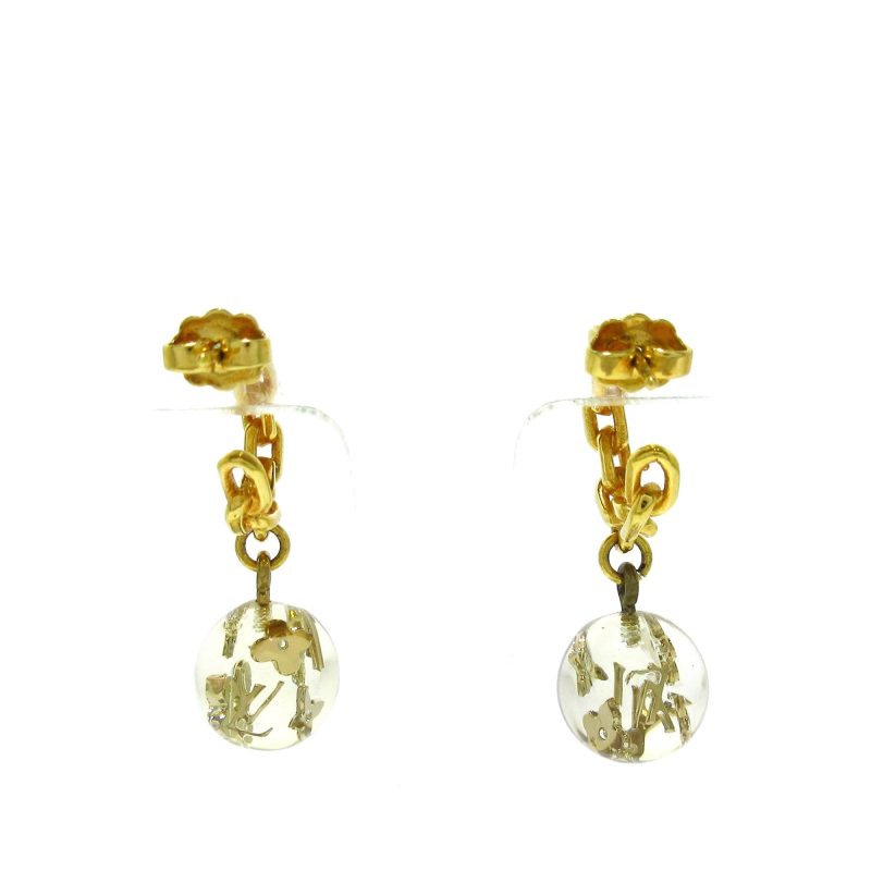 Gold Louis Vuitton Crystal Gamble Cocktail Ring - Image 3