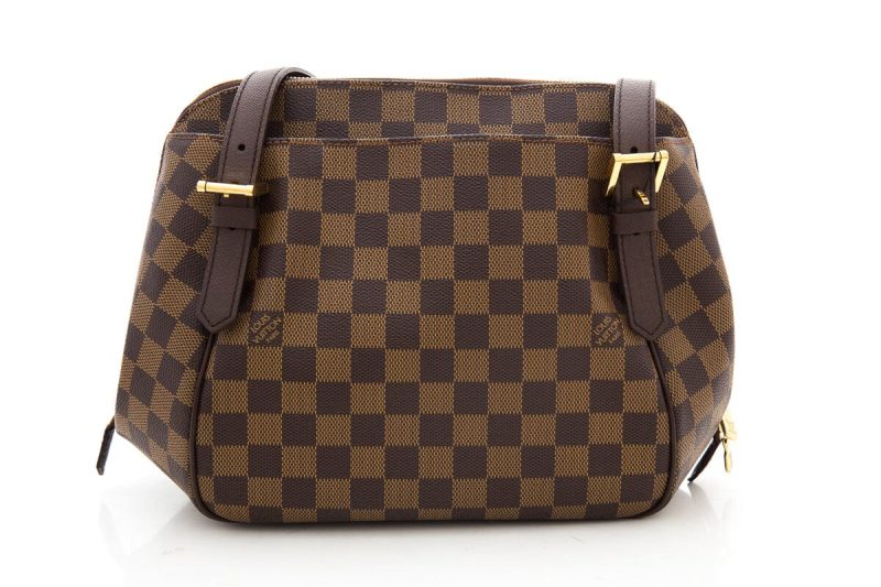LOUIS VUITTON Belem PM Damier Ebene Satchel Bag Brown - Image 4