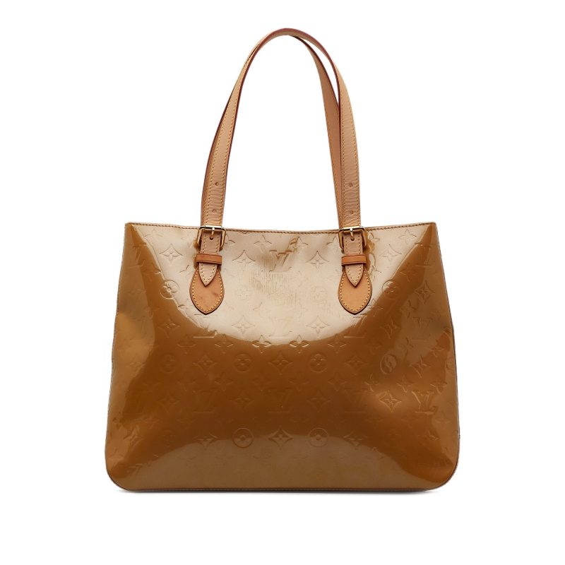 Brown Louis Vuitton Monogram Vernis Reade PM Handbag