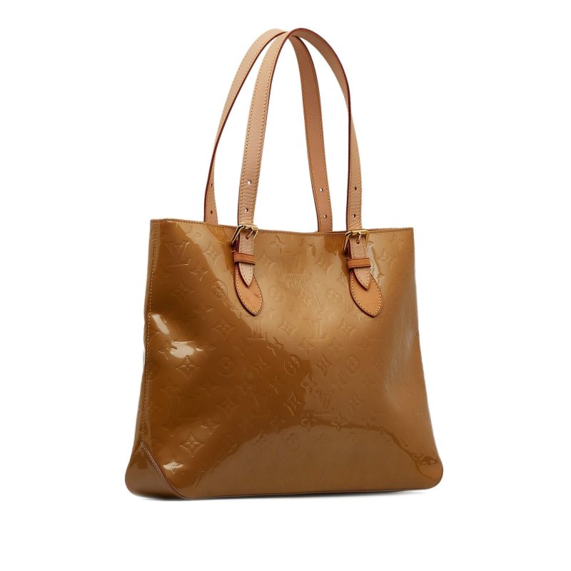 Brown Louis Vuitton Monogram Vernis Reade PM Handbag - Image 2