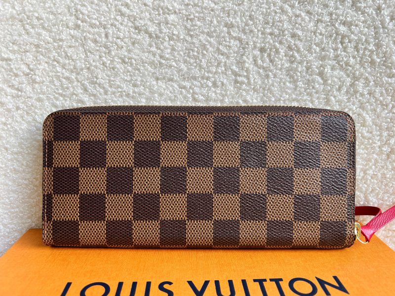 Louis Vuitton Clemence Wallet in Damier Ebene - Image 9