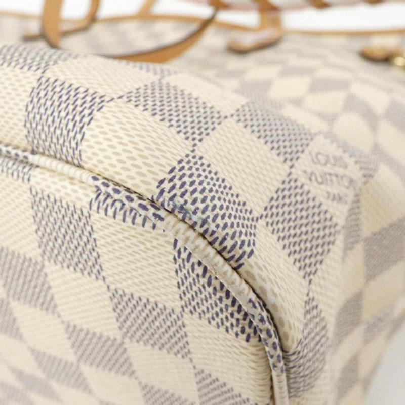 Louis Vuitton Damier Azur ark MM Tote Shoulder Bag N51107 White Ivory PVC LeatherLouis Vuitton - Image 2