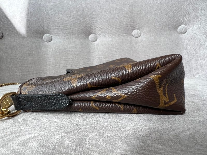 Louis Vuitton Black and Monogram Pallas Pochette - Image 9