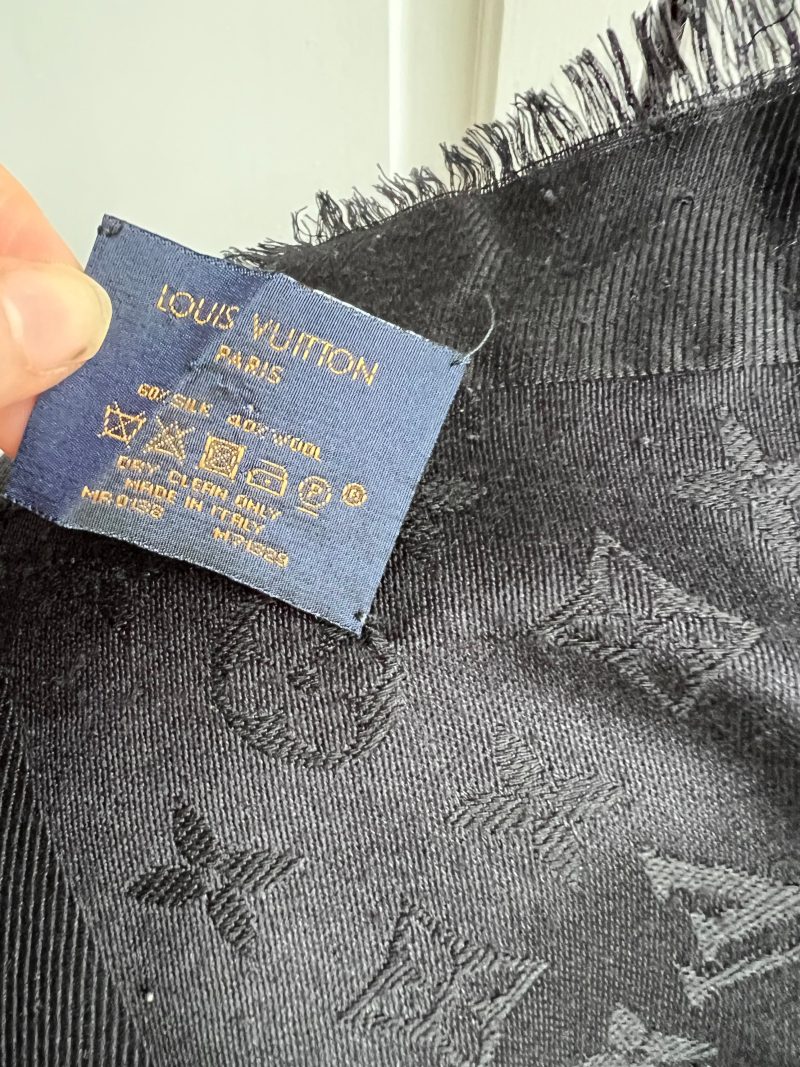 Louis Vuitton Black Monogram Shine Shawl - Image 14