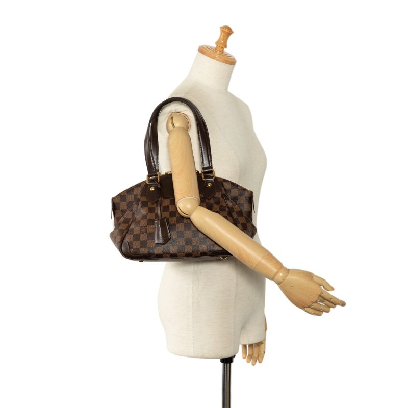 Brown Louis Vuitton Damier Ebene West End PM Travel Bag - Image 9