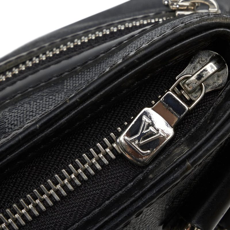 Black Louis Vuitton Damier Graphite Toiletry Pouch - Image 8