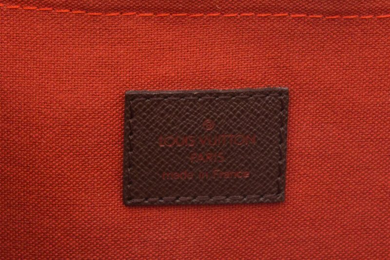 LOUIS VUITTON Belem PM Damier Ebene Satchel Bag Brown - Image 7