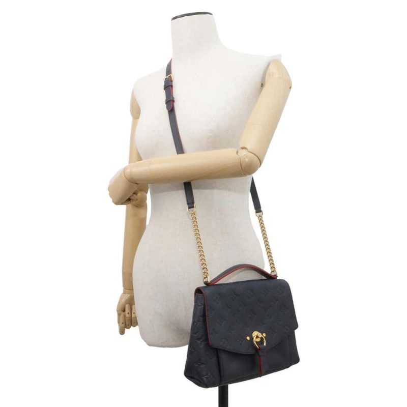 Louis Vuitton Blanche Navy Monogram Leather Shoulder bag - Image 4