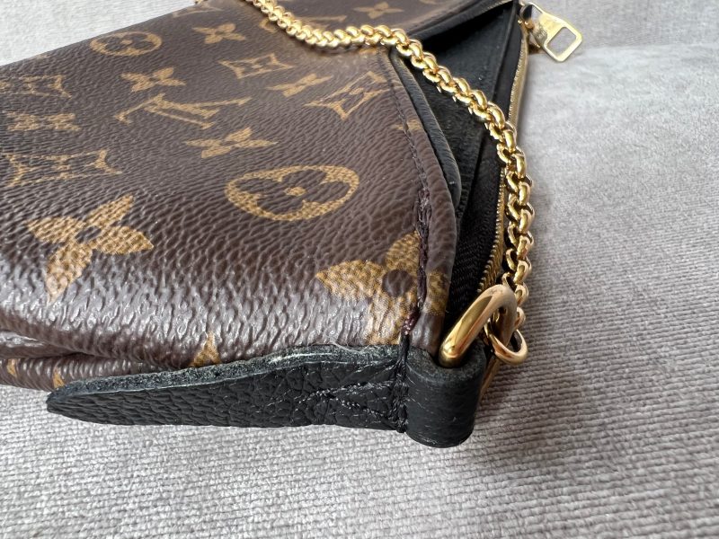 Louis Vuitton Black and Monogram Pallas Pochette - Image 16