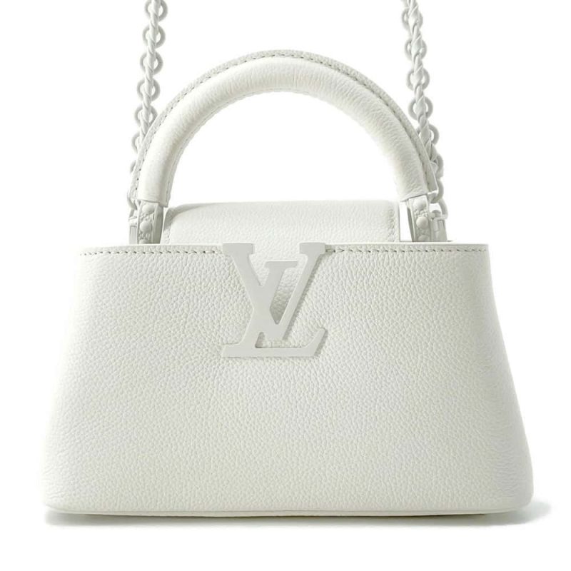 LOUIS VUITTON Capucines Galet M94634 Taurillon Leather Size BB