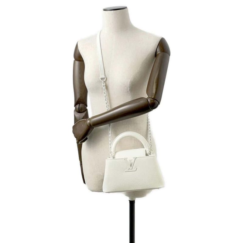 LOUIS VUITTON Capucines Galet M94634 Taurillon Leather Size BB - Image 4