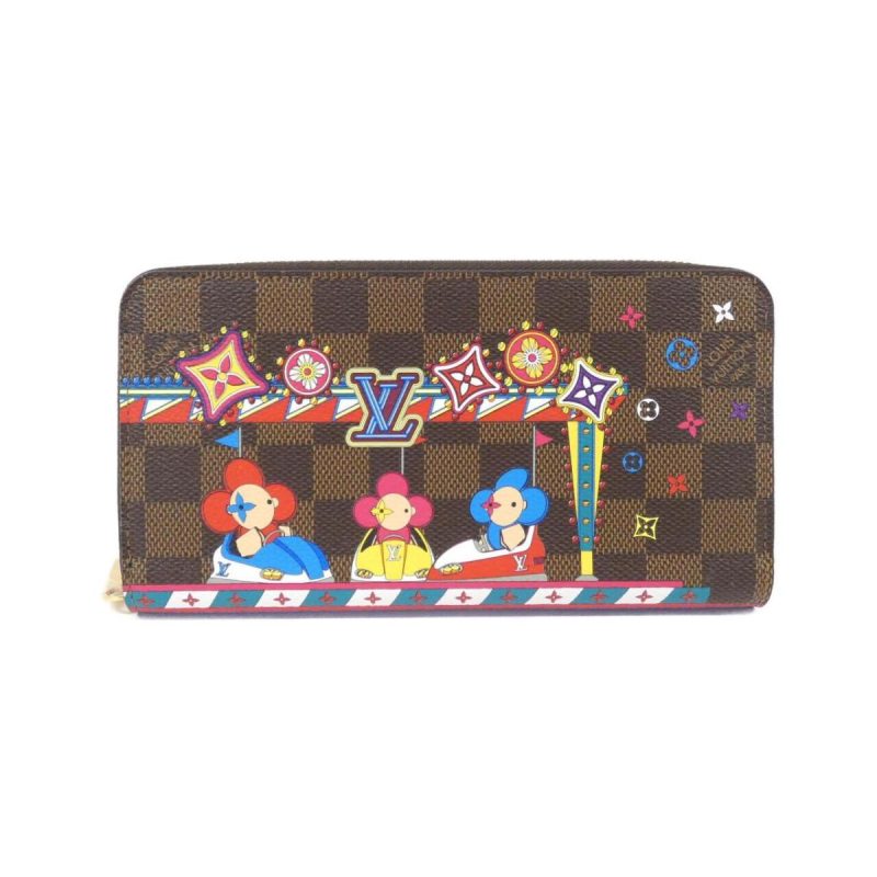 Louis Vuitton Damier (Vivienne Holid) Zippy Coinpass N63552 Coin Case ONLINESTORE