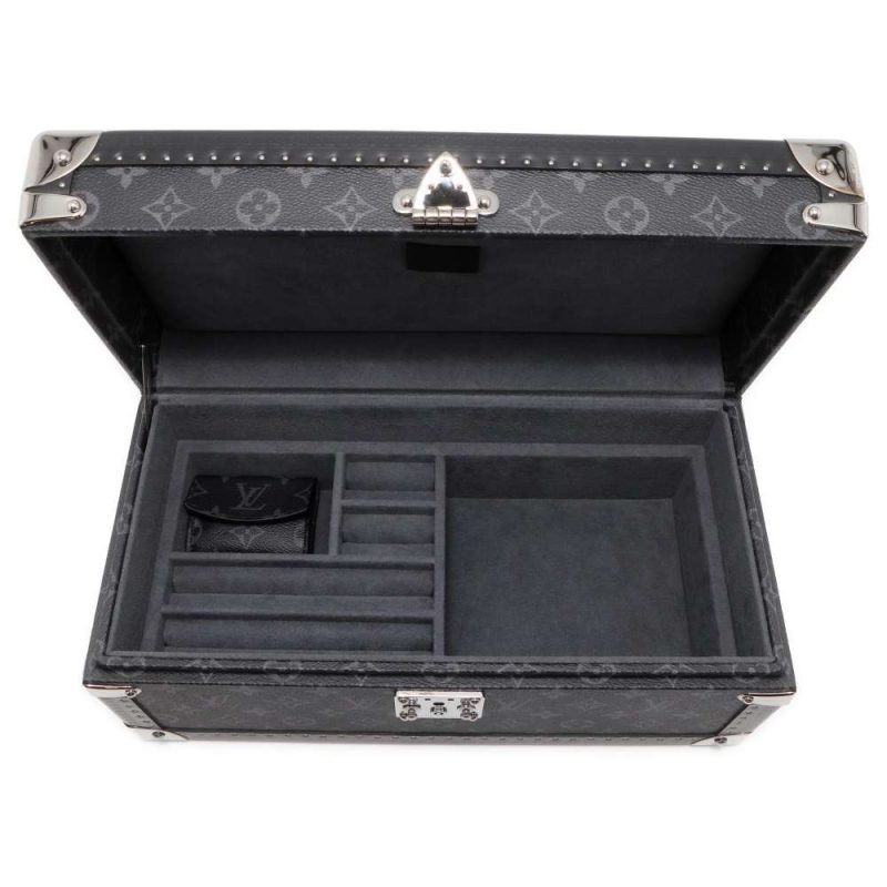LOUIS VUITTON Coffret Jewelry Noir Monogram Eclipse - Image 5