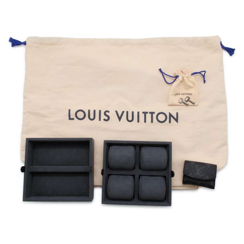 LOUIS VUITTON Coffret Jewelry Noir Monogram Eclipse - Image 12