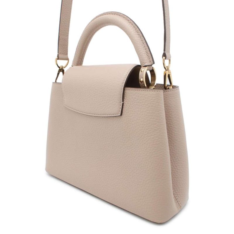Louis Vuitton Capucines Galle Gray Beige Taurillon Leather Bifold Long Wallet - Image 2