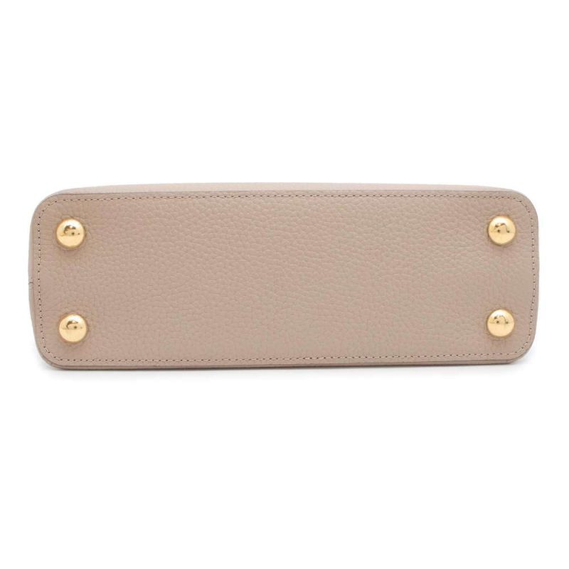 Louis Vuitton Capucines Galle Gray Beige Taurillon Leather Bifold Long Wallet - Image 3