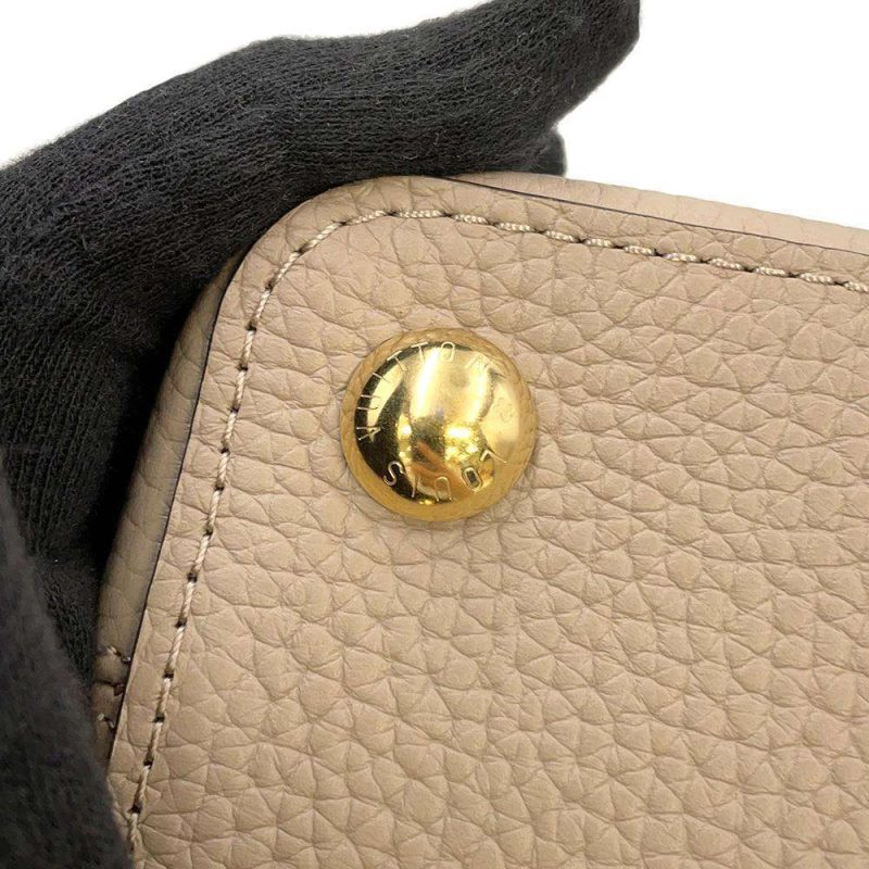Louis Vuitton Capucines Galle Gray Beige Taurillon Leather Bifold Long Wallet - Image 10