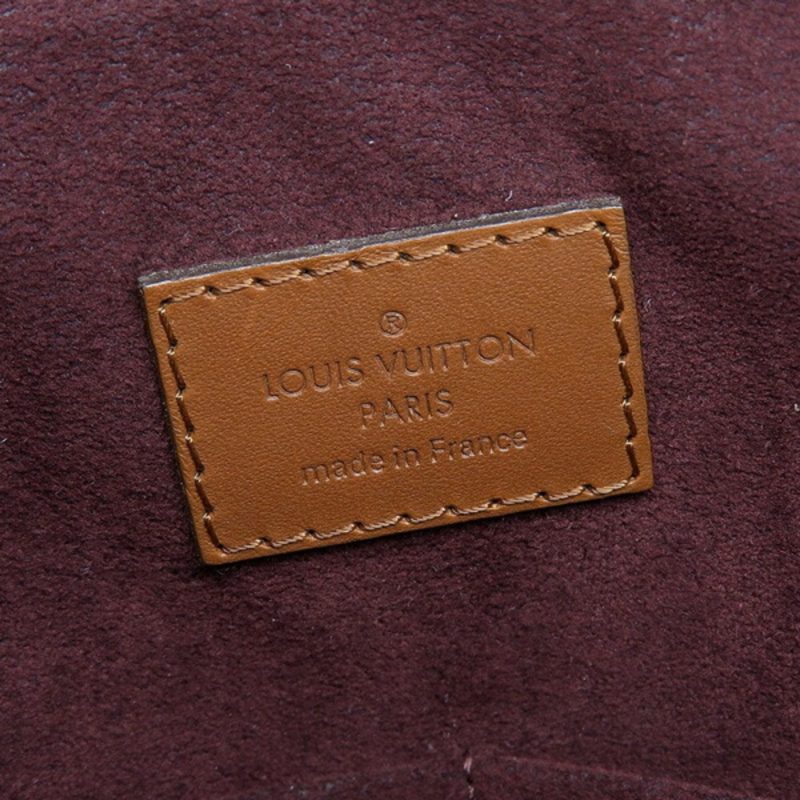 LOUIS VUITTON Belmont Damier Ebene Shoulder Bag Brown - Image 6