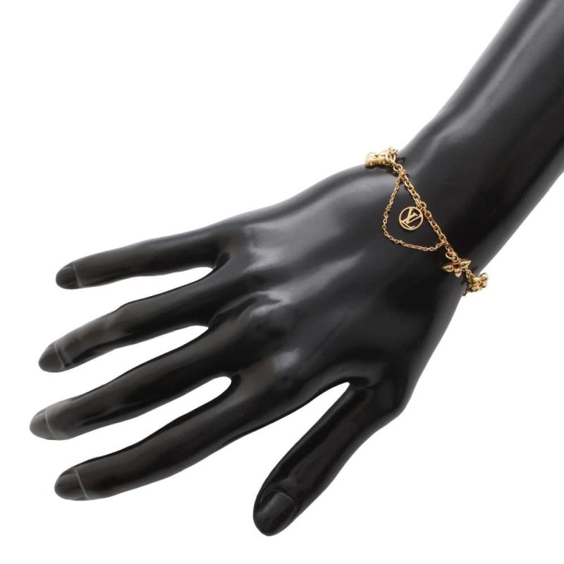 LOUIS VUITTON Bracelet・Chain Monogram Size L SilverM00309 Metal - Image 4