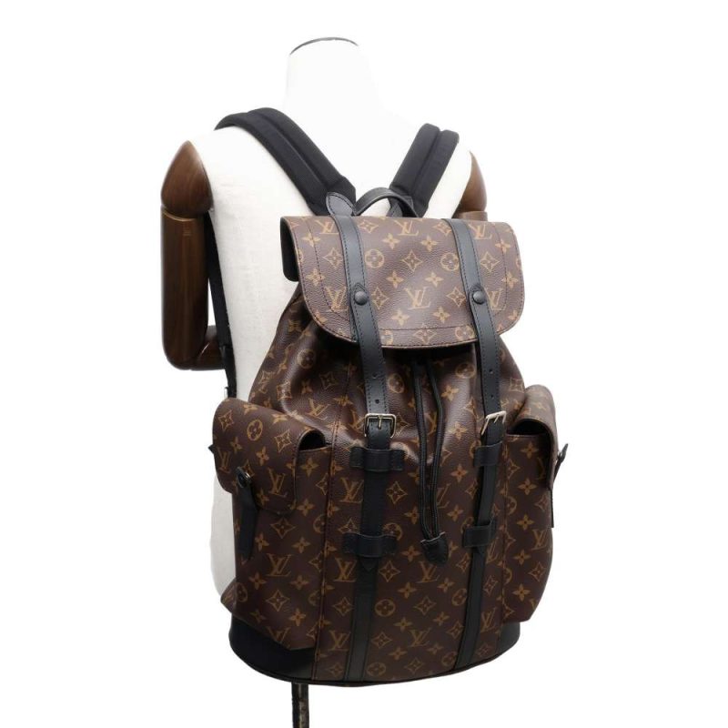 LOUIS VUITTON Christopher NoirM43735 Monogram Macassar Canvas Size MM - Image 4