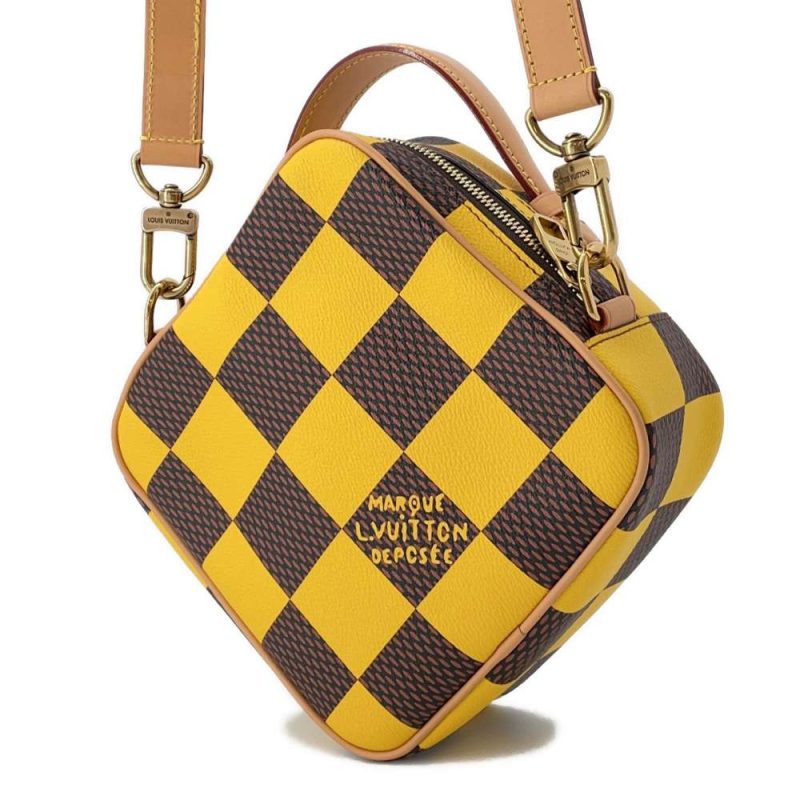 Louis Vuitton Chess Messenger N40562 Damier Pop Johnmat Yellow 24SS Farel Williams 2WAY Top Handle Shoulder Bag Mens - Image 2